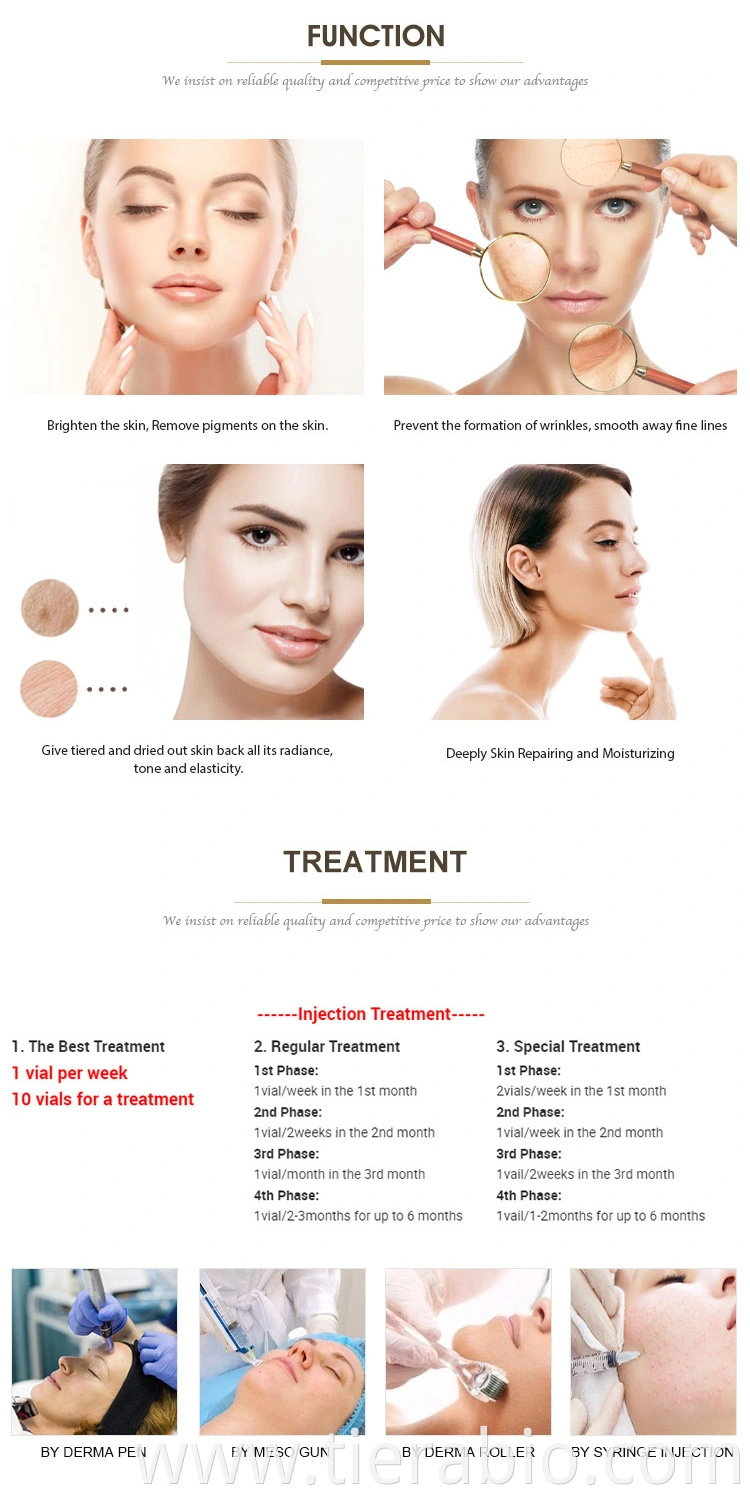 Skin Whitening Treatment of Moderate Hyaperpigmentation Injection for Mesotherapy Solution